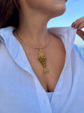 Golden Sand Miyuki Fish Necklace