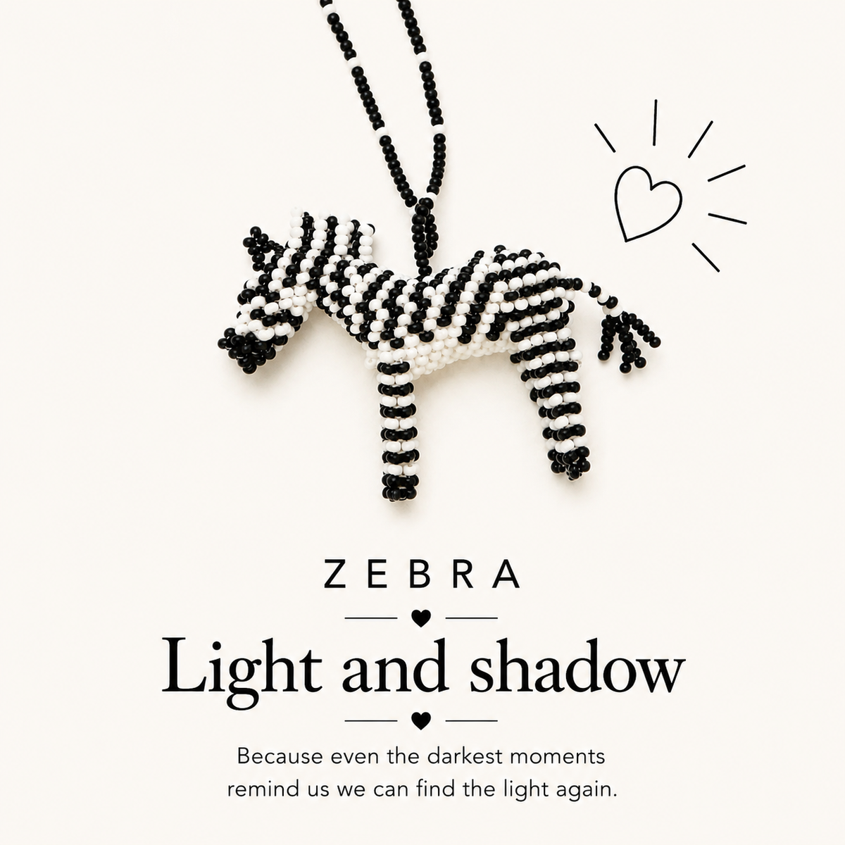 Zebra. LIGHT AND SHADOW.