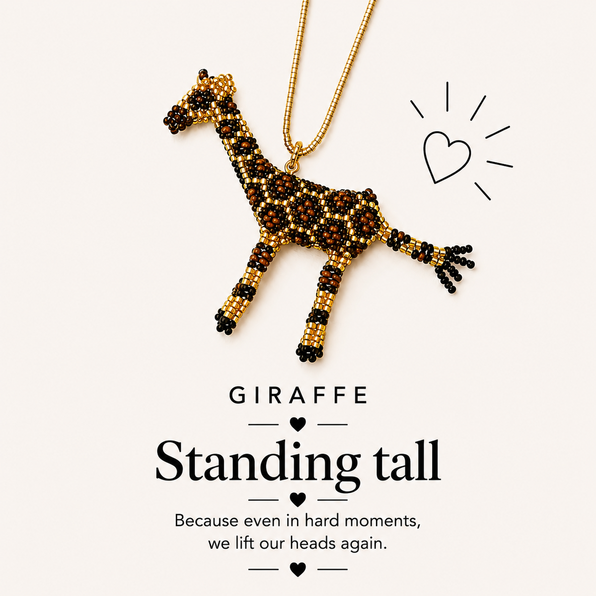 Giraffe. STANDING TALL