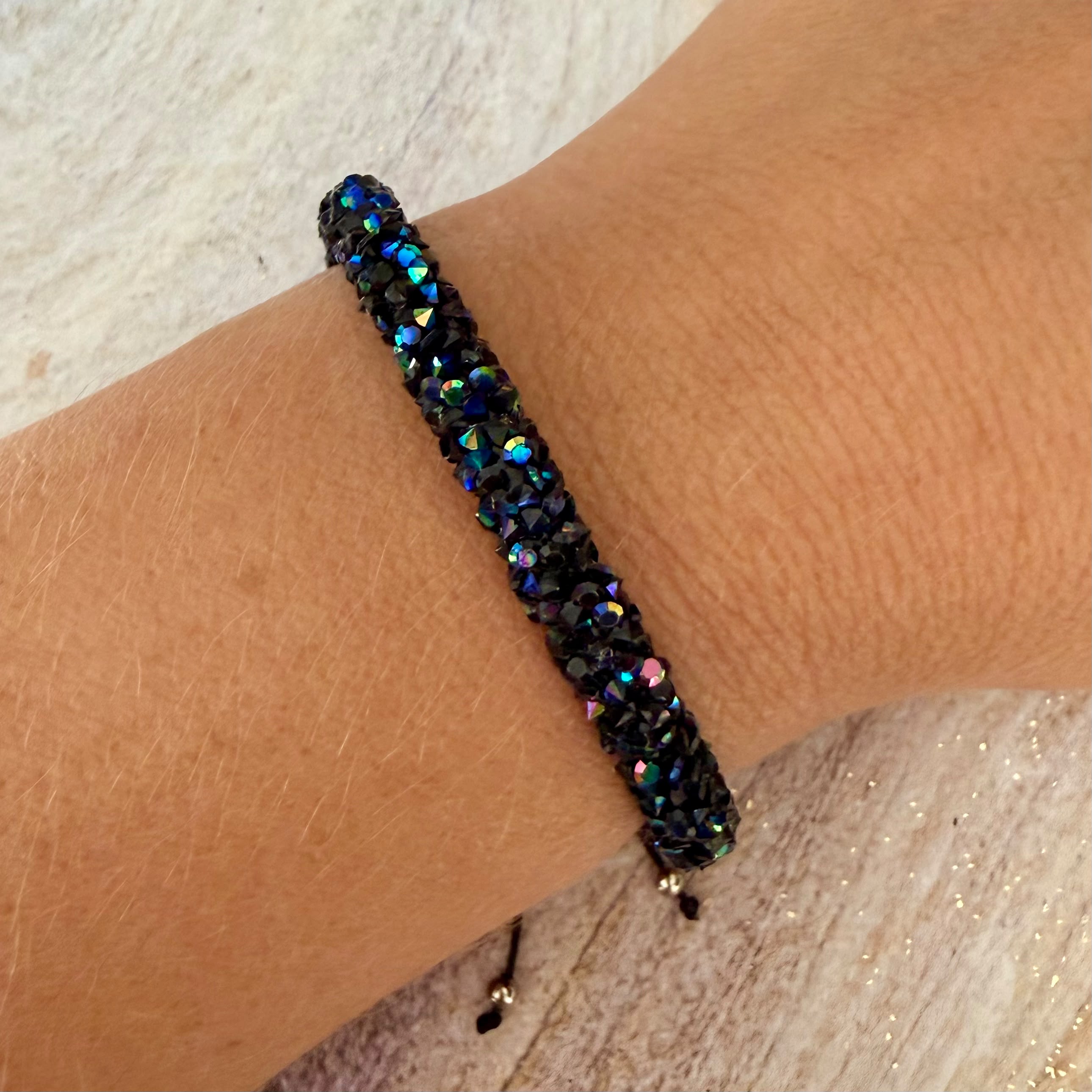 Sparkling Crystal Cord Bracelet