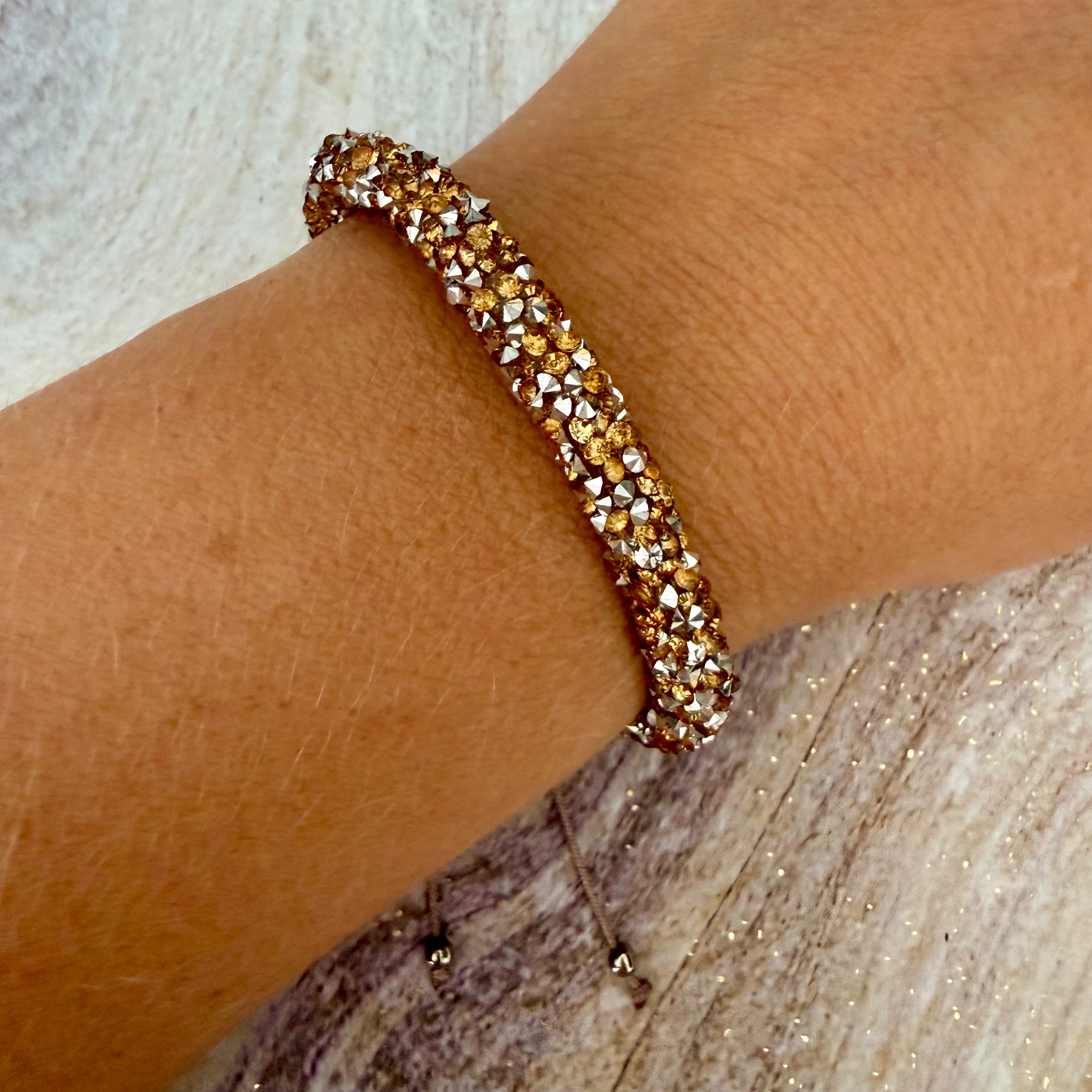 Sparkling Crystal Cord Bracelet