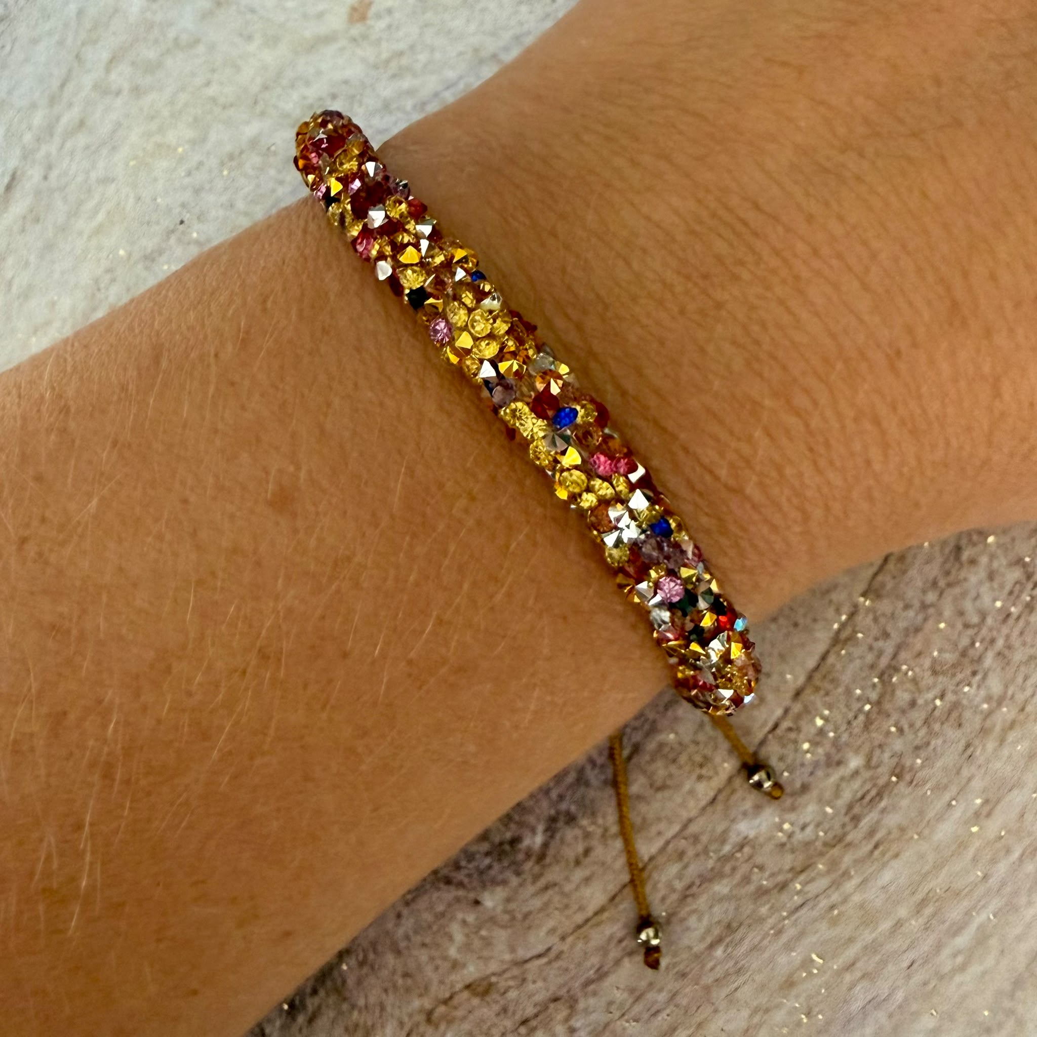 Sparkling Crystal Cord Bracelet