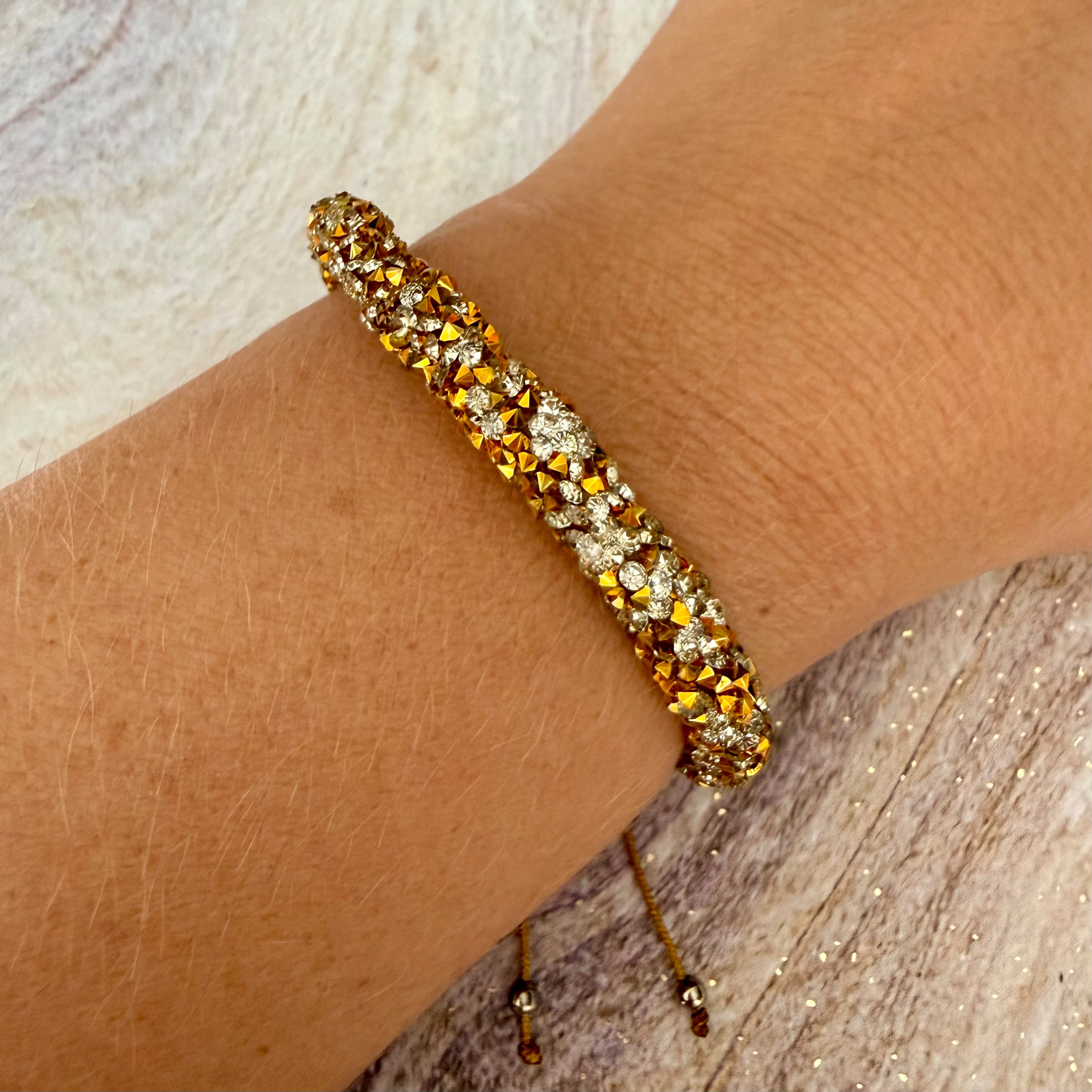 Sparkling Crystal Cord Bracelet