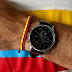 World Cup 2026 Colombia Flag Bracelet. Handwoven Miyuki Beads