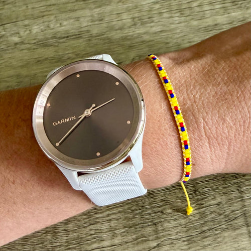 World Cup 2026 Colombia Flag Bracelet. Slim Miyuki