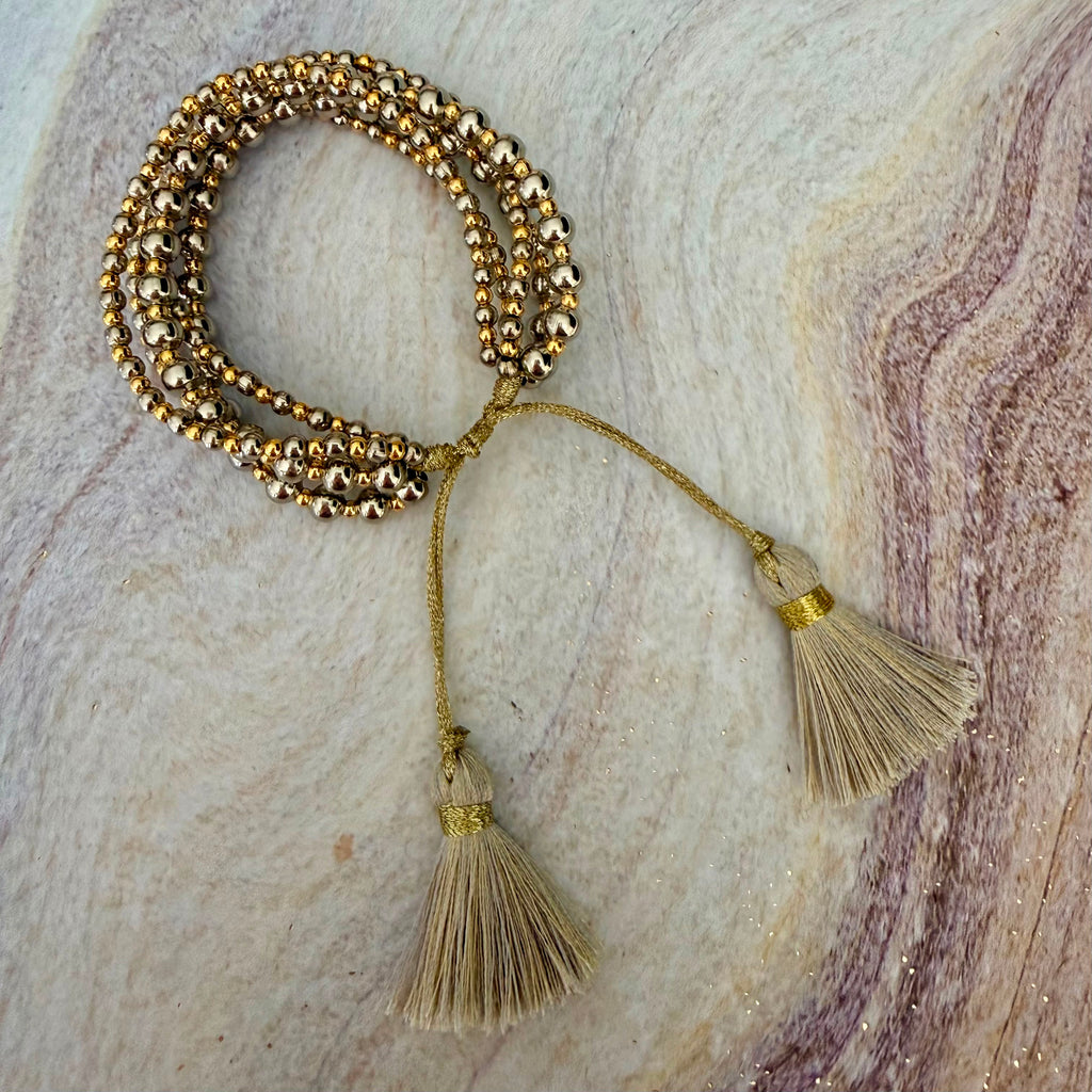 Golden Sands 5-Strand Wrap Bracelet
