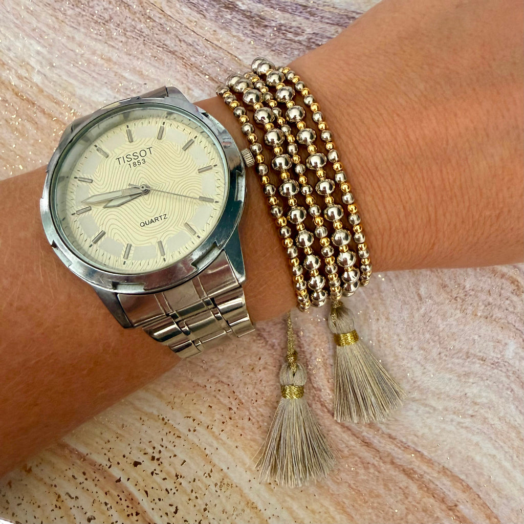 Golden Sands 5-Strand Wrap Bracelet