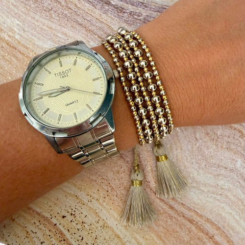 Golden Sands 5-Strand Wrap Bracelet