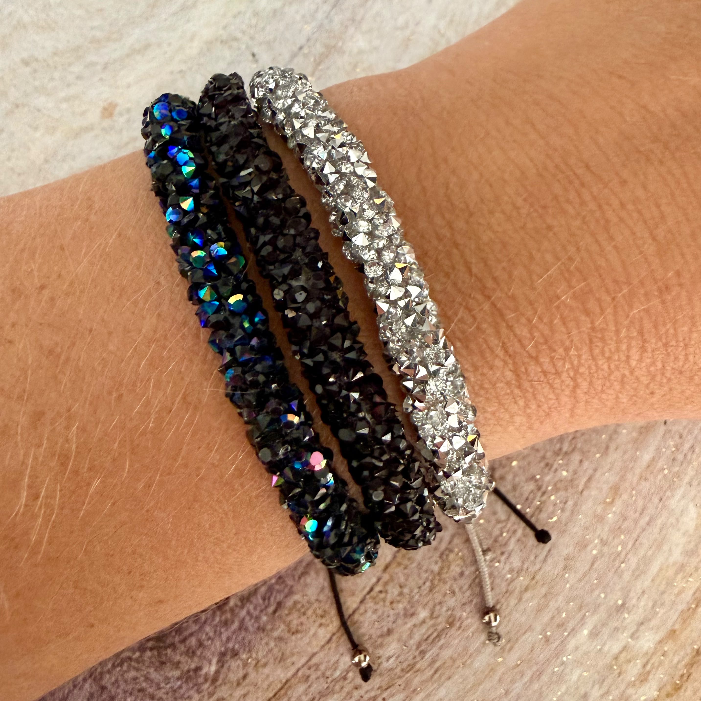 Sparkling Crystal Cord Bracelet