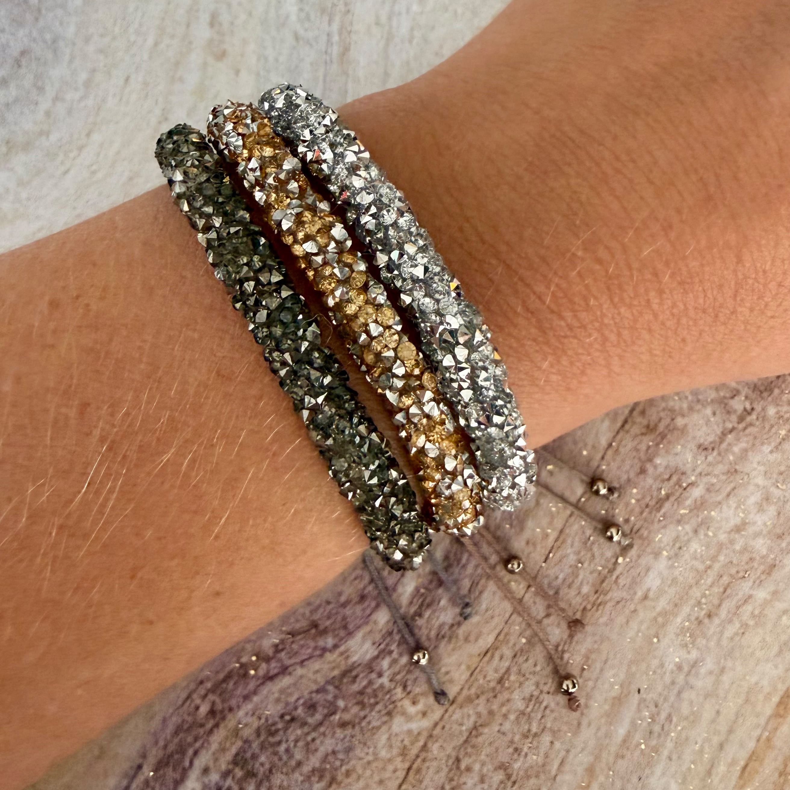 Sparkling Crystal Cord Bracelet